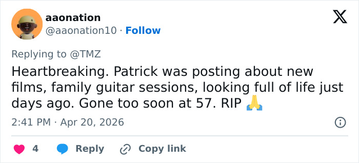 Patrick Muldoon’s Final Posts Break Fans’ Hearts After ‘Melrose Place’ Star Passes Away Unexpectedly At 57