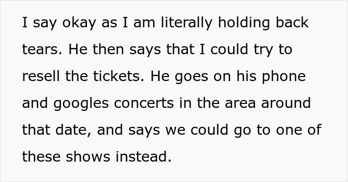 Woman Buys Concert Tickets For BF&rsquo;s Birthday Because He &ldquo;Loves Bands&rdquo;, His Reaction Makes Her Cry
