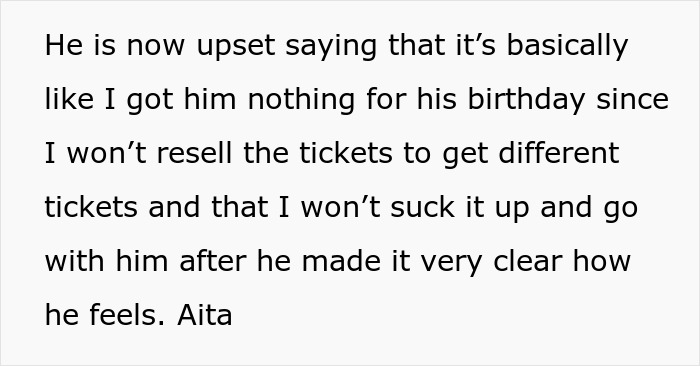 Woman Buys Concert Tickets For BF&rsquo;s Birthday Because He &ldquo;Loves Bands&rdquo;, His Reaction Makes Her Cry