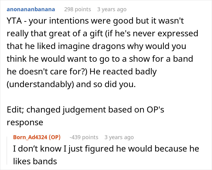 Woman Buys Concert Tickets For BF&rsquo;s Birthday Because He &ldquo;Loves Bands&rdquo;, His Reaction Makes Her Cry