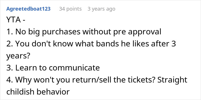 Woman Buys Concert Tickets For BF&rsquo;s Birthday Because He &ldquo;Loves Bands&rdquo;, His Reaction Makes Her Cry