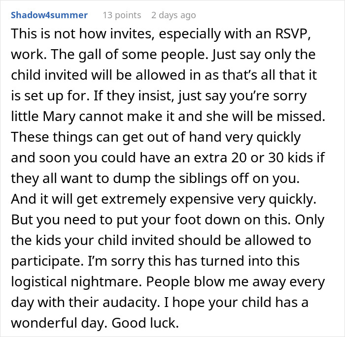 &ldquo;Very Wild To Me&rdquo;: Woman Taken Aback By One Mom&rsquo;s RSVP To Daughter&rsquo;s B-Day