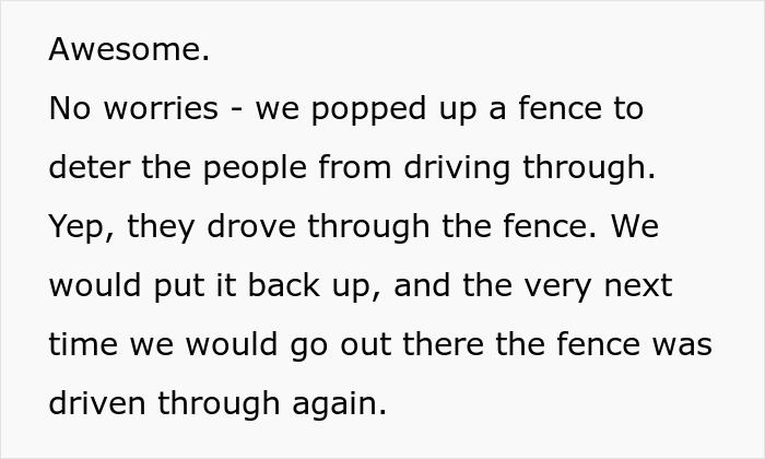 Woman Takes Petty Revenge To Teach Entitled Trespasser A Lesson When Nothing Else Works