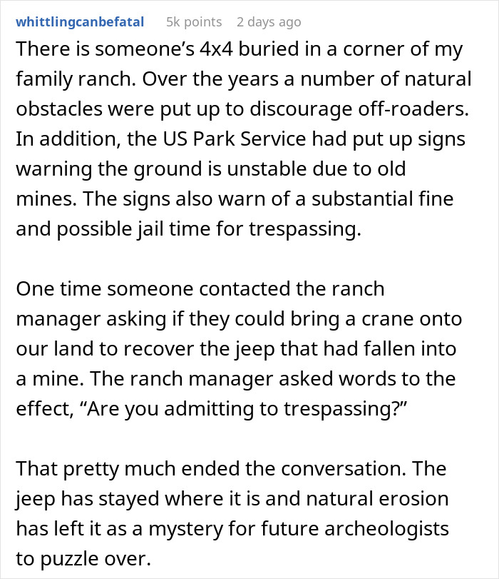 Woman Takes Petty Revenge To Teach Entitled Trespasser A Lesson When Nothing Else Works