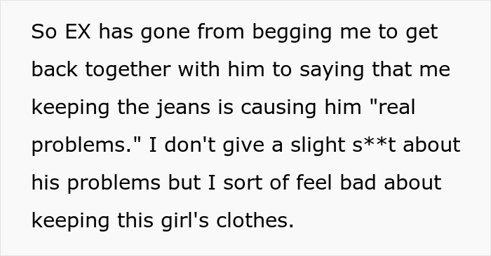 Woman Walks In On Cheating BF, Walks Out With His Lover&rsquo;s Jeans And Refuses To Return Them