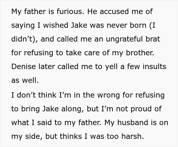 Dad Wants 35YO Daughter To Babysit 9YO Brother In France So He And Wife Can Relax Child-Free