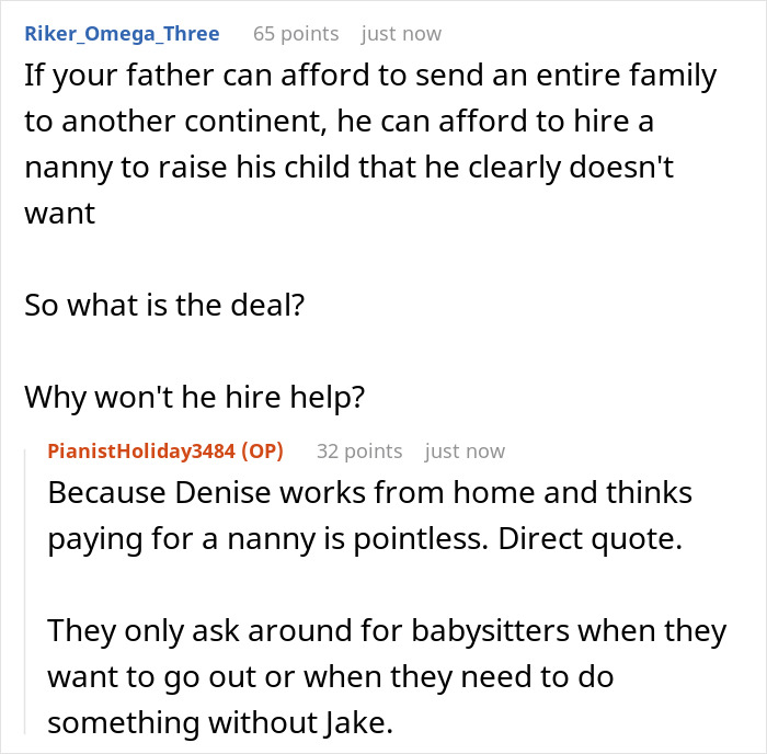 Dad Wants 35YO Daughter To Babysit 9YO Brother In France So He And Wife Can Relax Child-Free