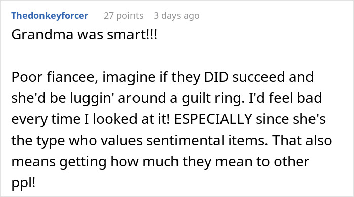 Bro Demands Sis Give Up Beloved Heirloom Ring For His Proposal, Calls Her Selfish As She Refuses