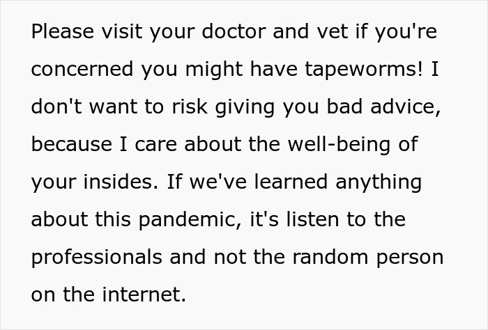 Woman Brings Home Cute Senior Cat, Accidentally Signs Up For Matching Tapeworms And Expensive Regret