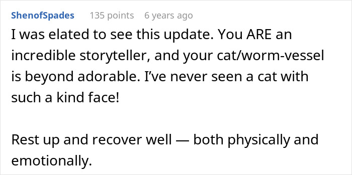 Woman Brings Home Cute Senior Cat, Accidentally Signs Up For Matching Tapeworms And Expensive Regret