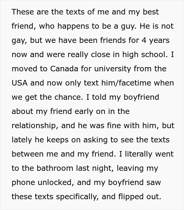 GF Confused After BF Suddenly Finds Her Connection With Male Bestie Problematic, Folks Say “End It”