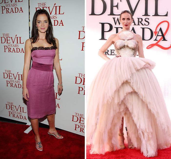 Side-By-Sides That Show The Cast Of ‘The Devil Wears Prada 2’ 20 Years After The Original Premiere