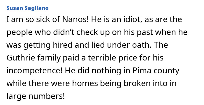 Nancy Guthrie&rsquo;s Sheriff Dark Past Surfaces After 8 Suspensions And Threat To &lsquo;Waste&rsquo; Witness