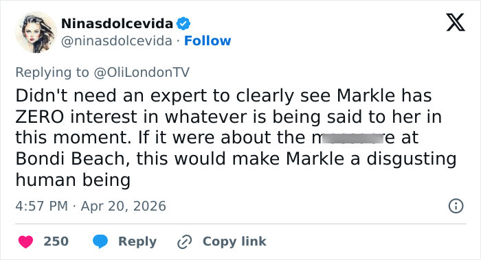 &ldquo;Such A Strange Response&rdquo;: Meghan Markle&rsquo;s Facade “Cracks” While Speaking With Bondi Beach Survivor In Viral Clip