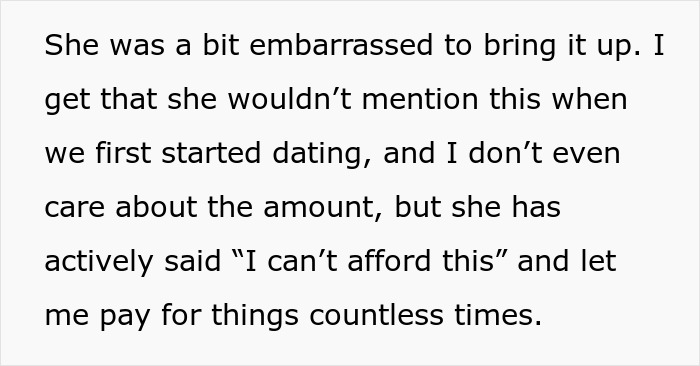Man Upset GF Pretended To Be Broke For 5 Years When She Had $50K In Savings