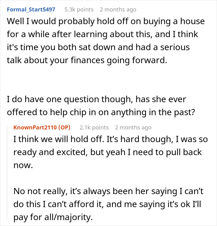 Man Upset GF Pretended To Be Broke For 5 Years When She Had $50K In Savings
