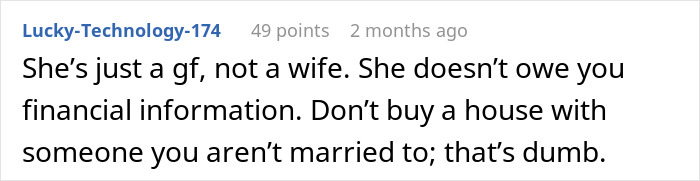 Man Upset GF Pretended To Be Broke For 5 Years When She Had $50K In Savings