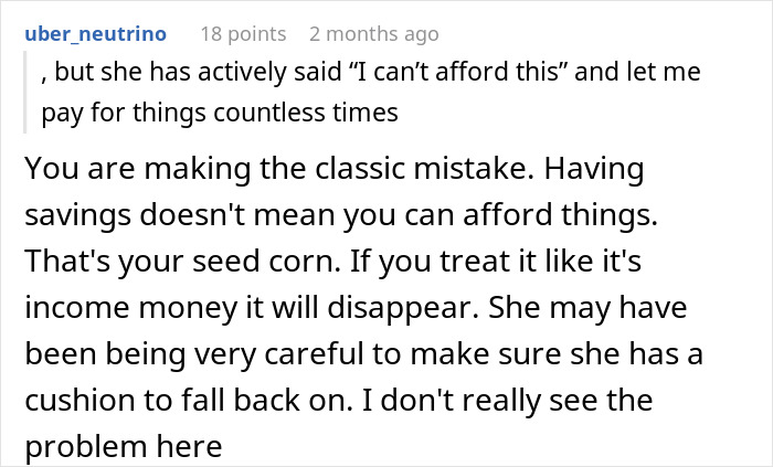 Man Upset GF Pretended To Be Broke For 5 Years When She Had $50K In Savings