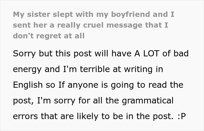 &ldquo;You&rsquo;re Sick&rdquo;: Woman Sends Cruel Message To Sister Who Cheated With Her BF, Doesn&rsquo;t Regret It At All