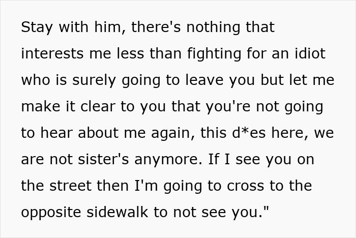 &ldquo;You&rsquo;re Sick&rdquo;: Woman Sends Cruel Message To Sister Who Cheated With Her BF, Doesn&rsquo;t Regret It At All