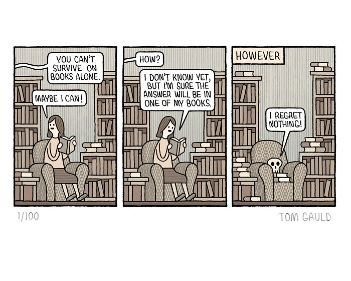 52 Chucklesome Comics By Tom Gauld That Might Take Some Brainpower To Fully Understand (New Pics)