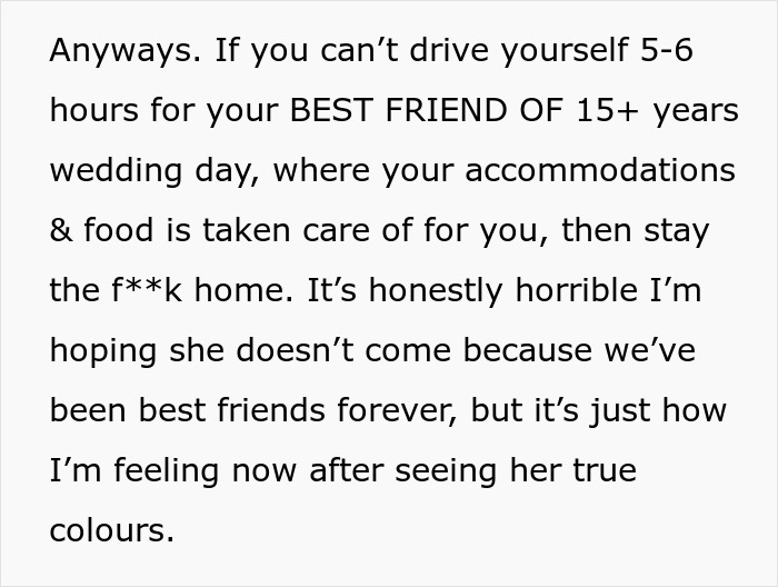 Woman Acts Like Best Friend&rsquo;s Destination Wedding Is An Inconvenience, The Bride Hopes She Bails