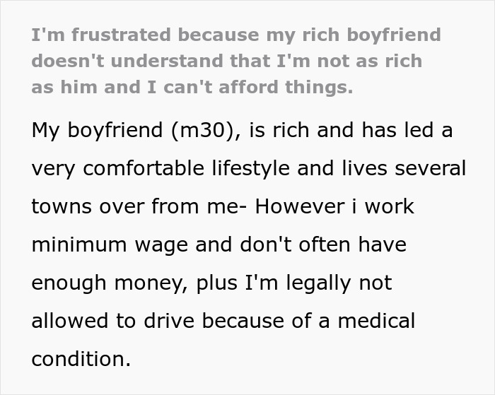 Rich Guy Expects Poor Girlfriend To Spend Loads Of Money On Him, Claims She Might “Bleed Him Dry”
