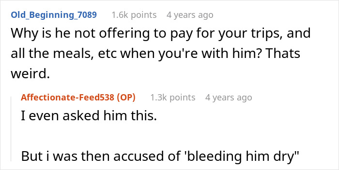 Rich Guy Expects Poor Girlfriend To Spend Loads Of Money On Him, Claims She Might “Bleed Him Dry”
