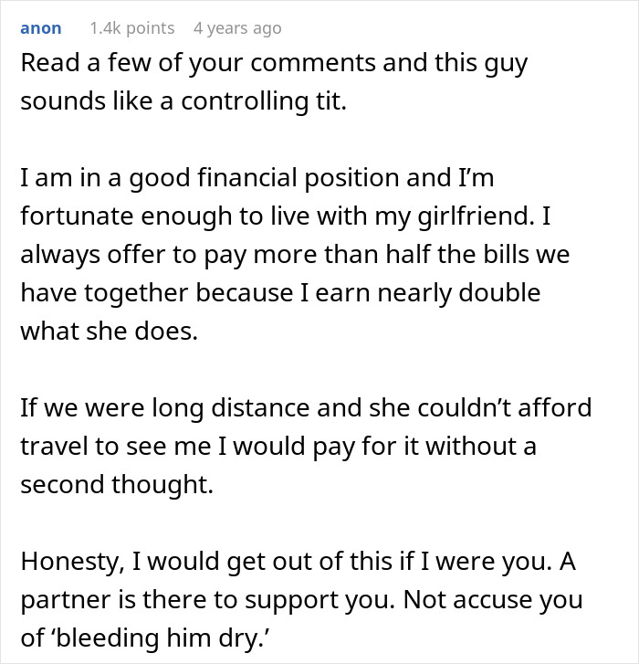 Rich Guy Expects Poor Girlfriend To Spend Loads Of Money On Him, Claims She Might “Bleed Him Dry”