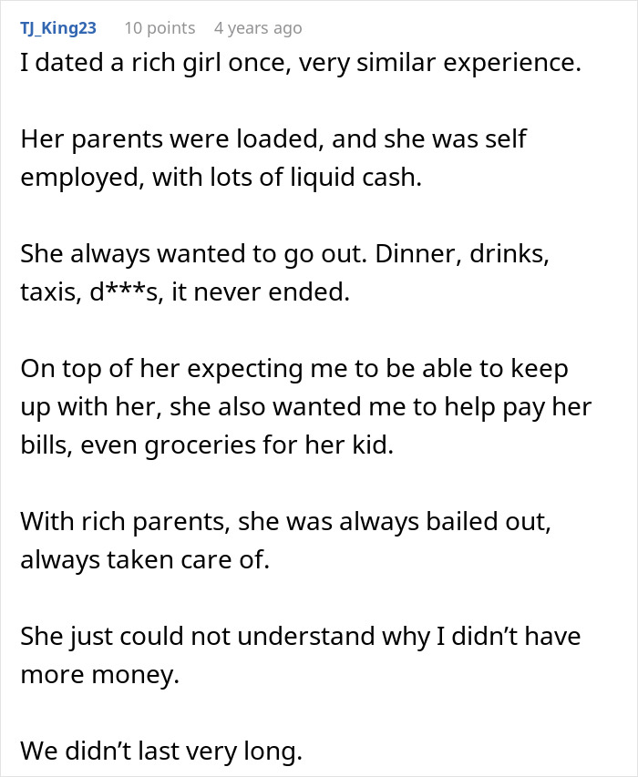 Rich Guy Expects Poor Girlfriend To Spend Loads Of Money On Him, Claims She Might “Bleed Him Dry”