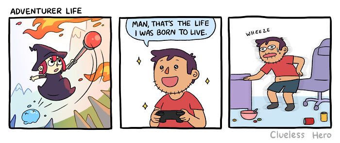&ldquo;Clueless Hero&rdquo;: 54 New Hilariously Accurate Gamer Comics Created By These Two Friends