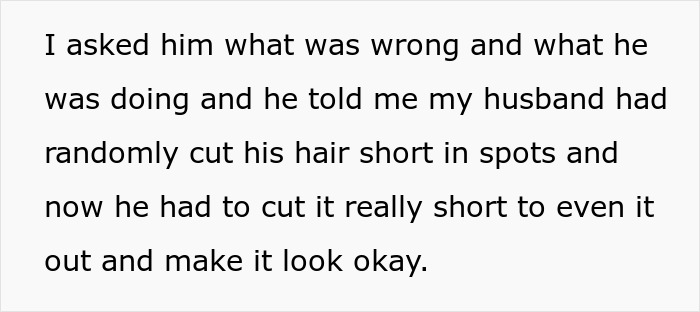 Mean Guy Punishes Teen Stepson By Cutting His Long Hair, Wife “Punishes” His Credit Card In Return