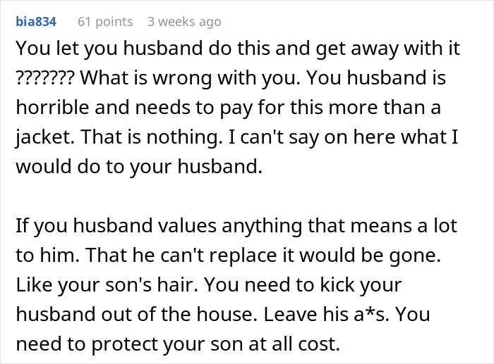 Mean Guy Punishes Teen Stepson By Cutting His Long Hair, Wife “Punishes” His Credit Card In Return