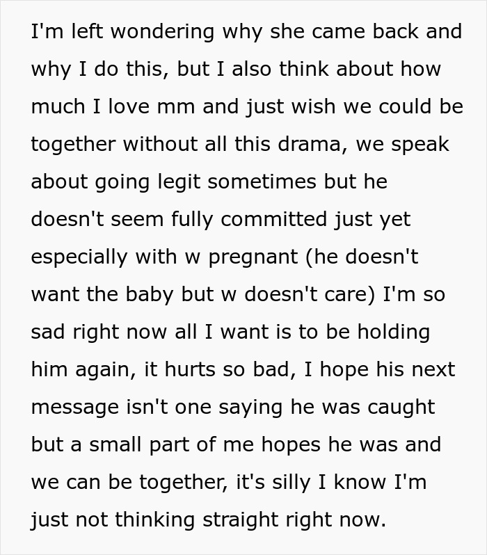 Other Woman Thinks She Has Won When Wife Files For Divorce, Ends Up Pregnant And Isolated