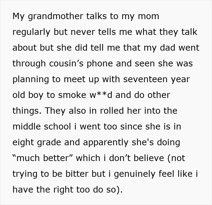 Cousin’s Repeated Lies And Theft Pushes Teen Out Of Her Parent’s House, She Cuts All Contact