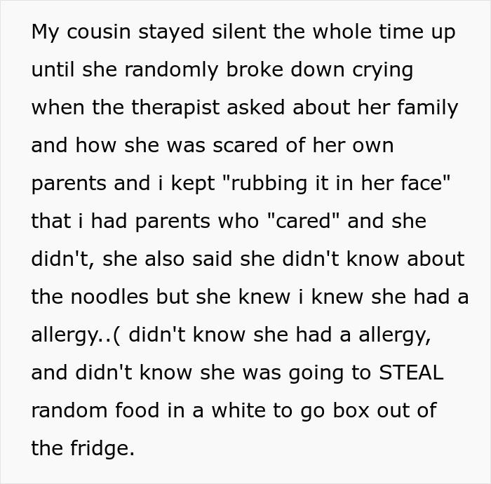 Cousin’s Repeated Lies And Theft Pushes Teen Out Of Her Parent’s House, She Cuts All Contact