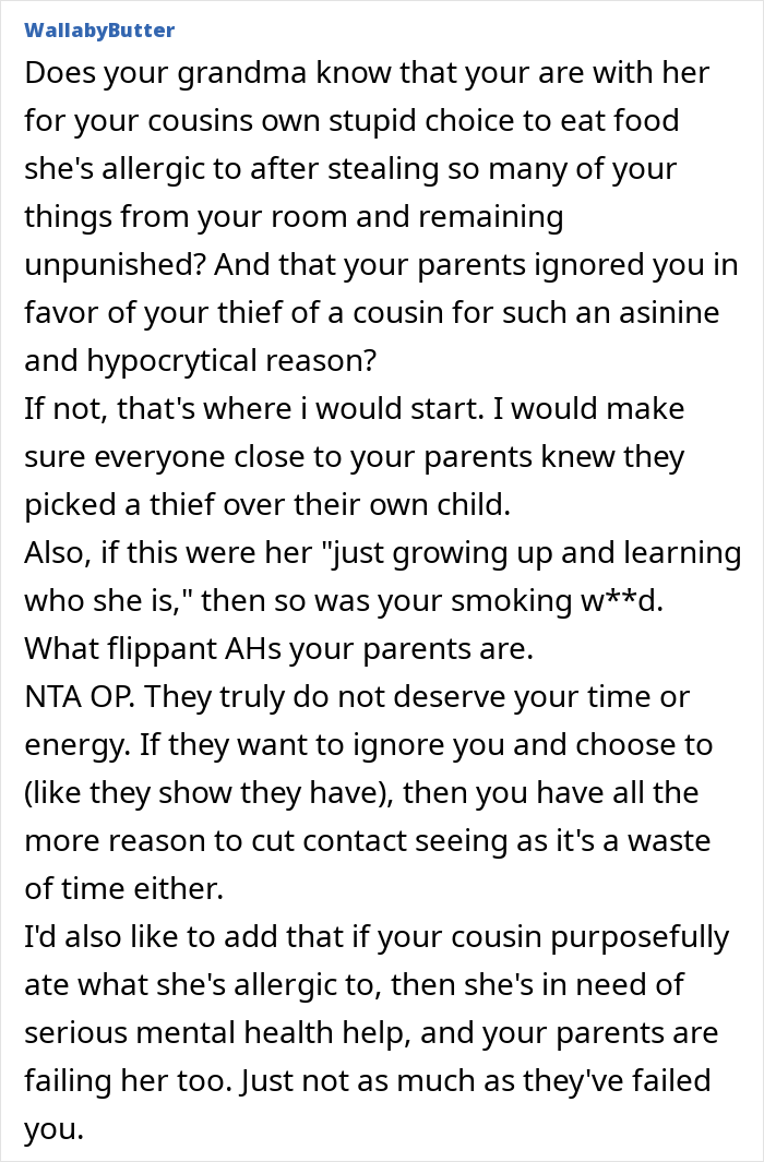 Cousin’s Repeated Lies And Theft Pushes Teen Out Of Her Parent’s House, She Cuts All Contact