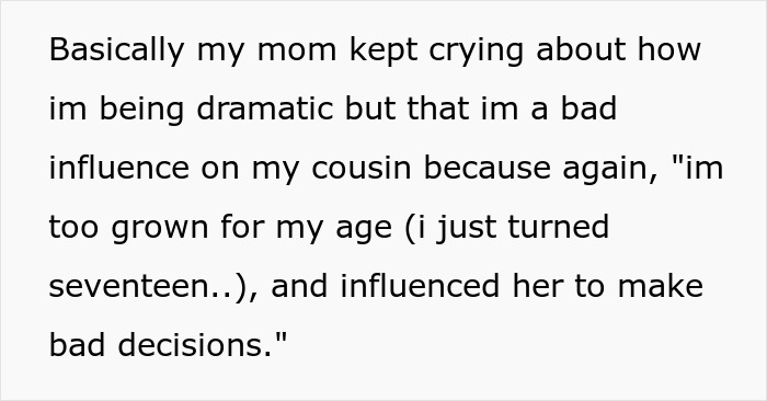 Cousin’s Repeated Lies And Theft Pushes Teen Out Of Her Parent’s House, She Cuts All Contact