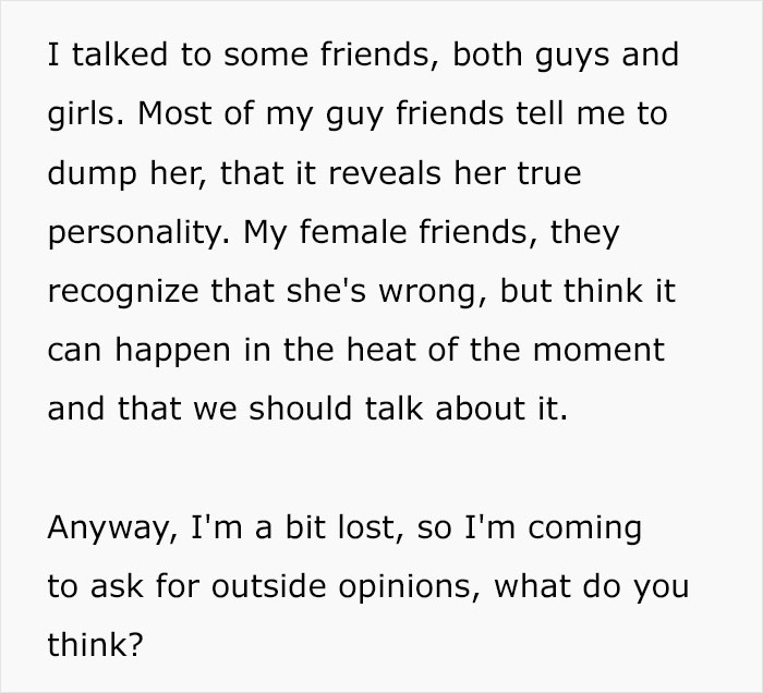 GF Says Racist Thing “In The Heat Of The Moment,” Expects Boyfriend To Forgive Her