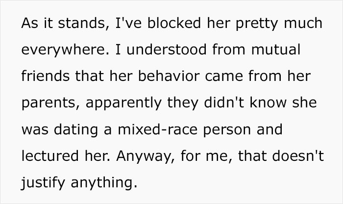 GF Says Racist Thing “In The Heat Of The Moment,” Expects Boyfriend To Forgive Her