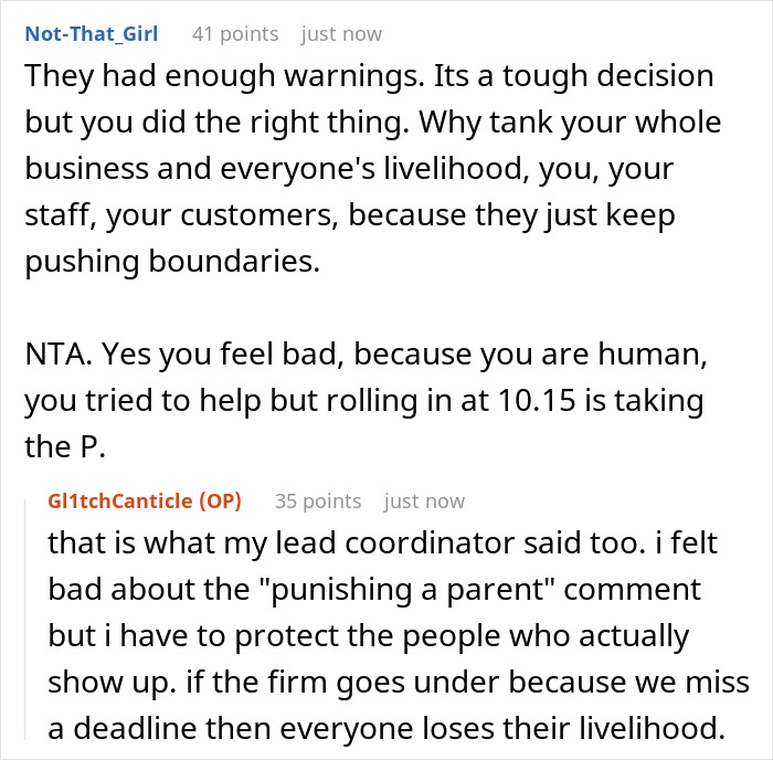 Manager Gets Accused Of &ldquo;Punishing A Parent For Struggling&rdquo; After Firing Them For Always Being Late