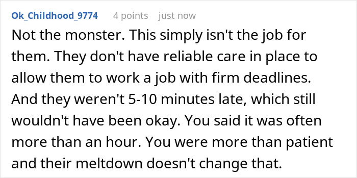 Manager Gets Accused Of &ldquo;Punishing A Parent For Struggling&rdquo; After Firing Them For Always Being Late