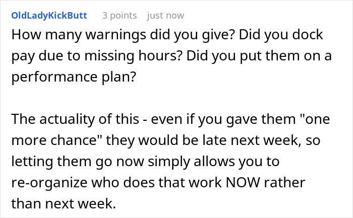 Manager Gets Accused Of &ldquo;Punishing A Parent For Struggling&rdquo; After Firing Them For Always Being Late