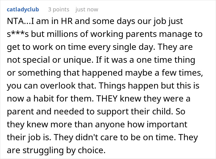 Manager Gets Accused Of &ldquo;Punishing A Parent For Struggling&rdquo; After Firing Them For Always Being Late