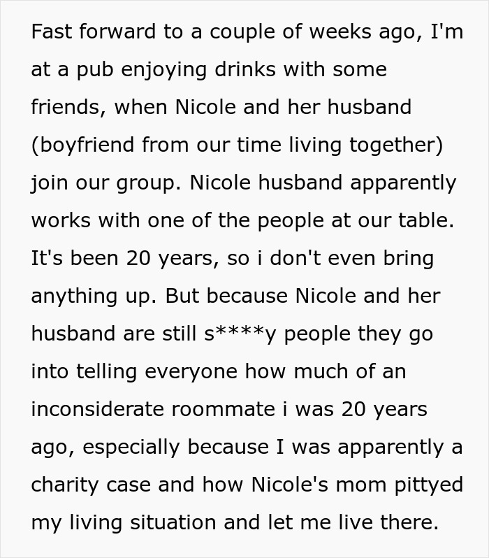 Guy Takes Revenge On Crazy Roommate And Moves Out, Meets Her 20 Years Later And Tells Her Everything