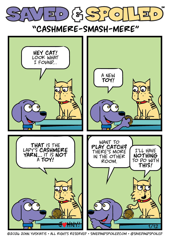 30 New Comics About My Dog And Cat, Who Couldn&rsquo;t Be More Different If They Tried