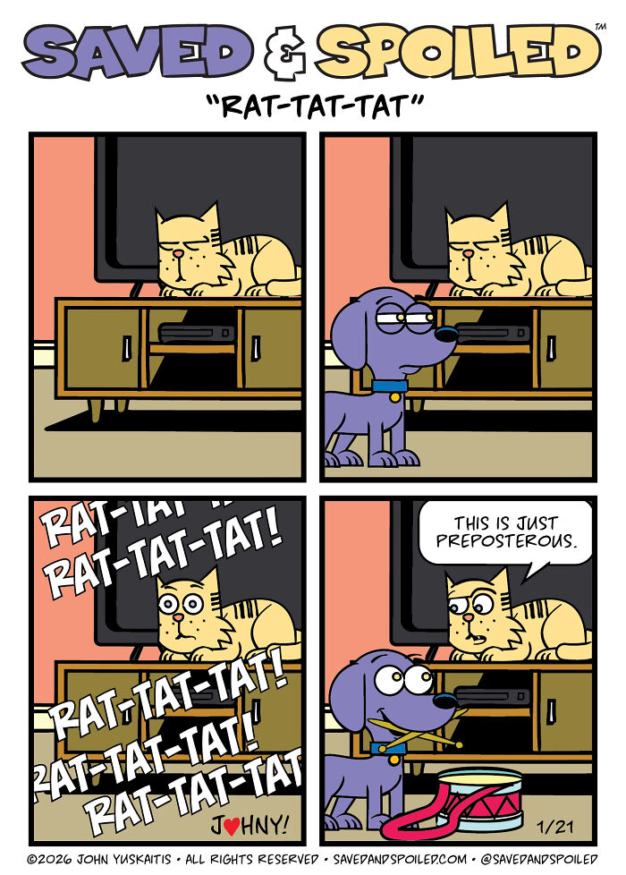 30 New Comics About My Dog And Cat, Who Couldn&rsquo;t Be More Different If They Tried