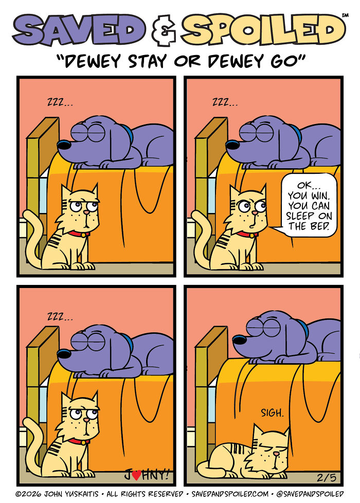 30 New Comics About My Dog And Cat, Who Couldn&rsquo;t Be More Different If They Tried