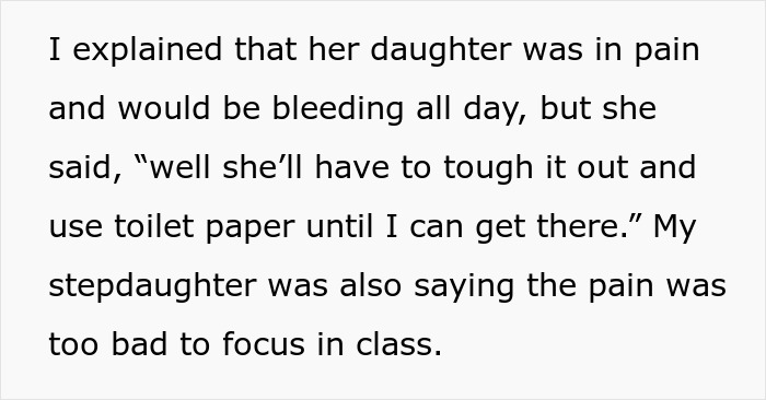 Cruel Mom Says 10YO Should &ldquo;Tough It Out&rdquo; When She Gets Her Period, Horrified Stepmom Intervenes
