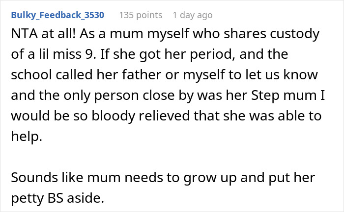 Cruel Mom Says 10YO Should &ldquo;Tough It Out&rdquo; When She Gets Her Period, Horrified Stepmom Intervenes